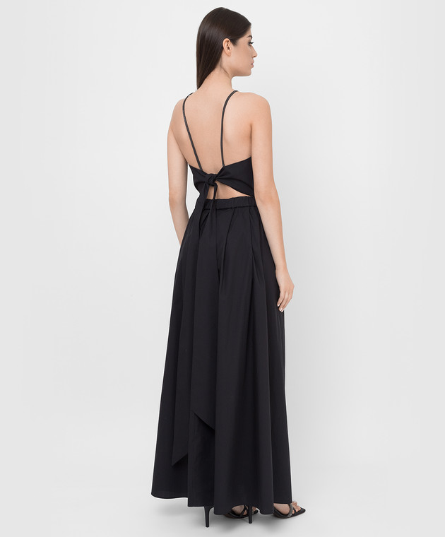 Brunello Cucinelli Черное платье с вырезом M0H93A4925 изображение 4