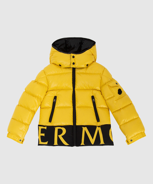Moncler ENFANT Детская пуховая куртка Pervin с принтом 1A55Q20689501214