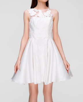 Zuhair Murad Біла сукня з шовком RDRS16047DS00