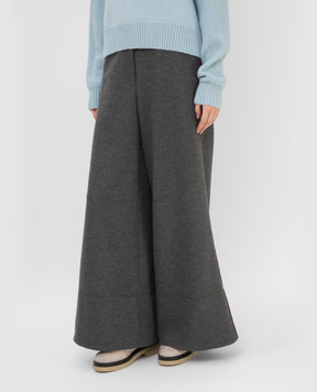 Roksanda Серые палаццо из шерсти AW21P2351