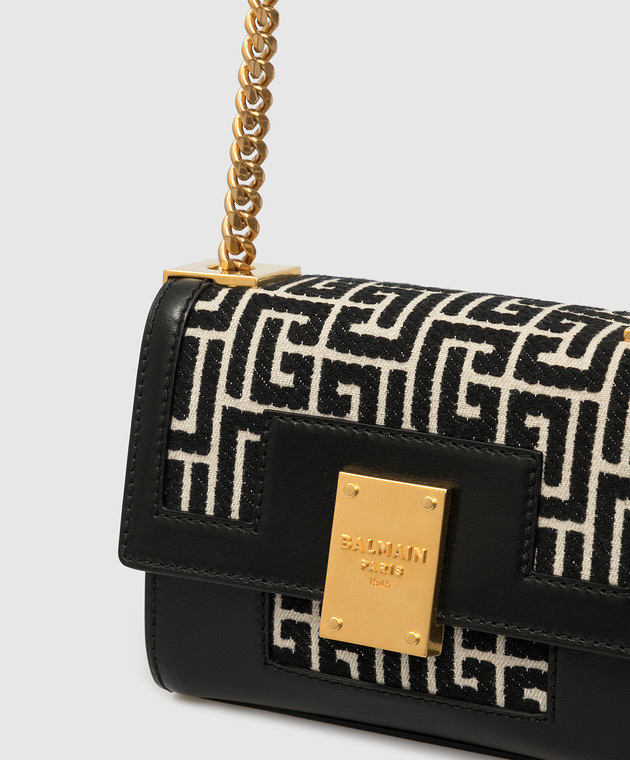 Balmain Сумка мини с жаккардовым узором WN1BJ651TJGH изображение 5
