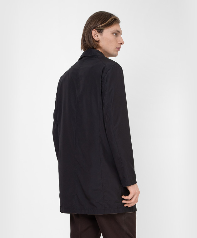 Canali Темно-бежевый двусторонний плащ SG01121O10395 изображение 4