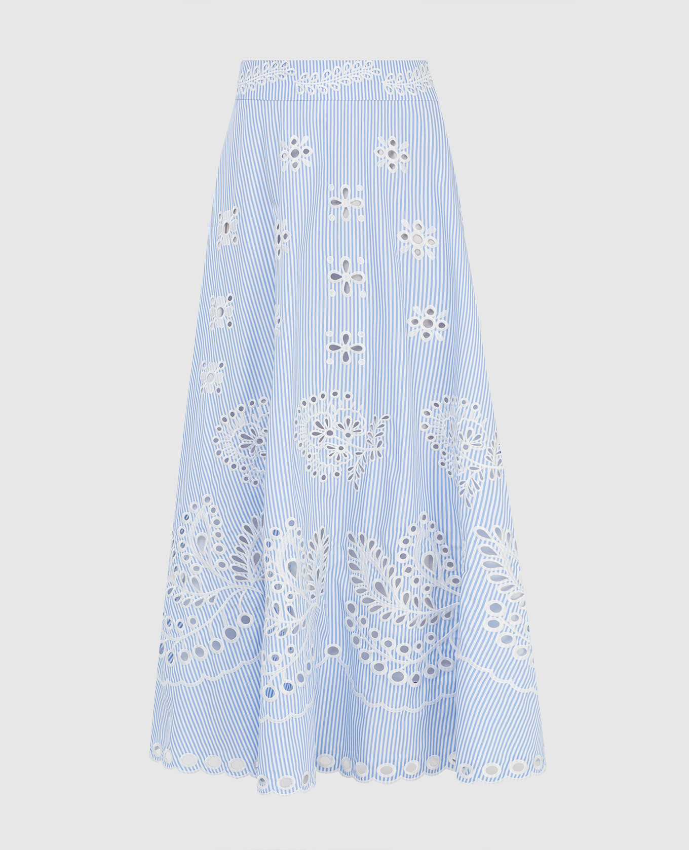

Юбка миди в полоску Red Valentino, Голубой, Юбки Миди