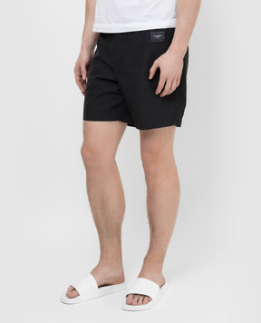 Dolce&Gabbana Чорні шорти для плавання з логотипом M4A59TFUMT8
