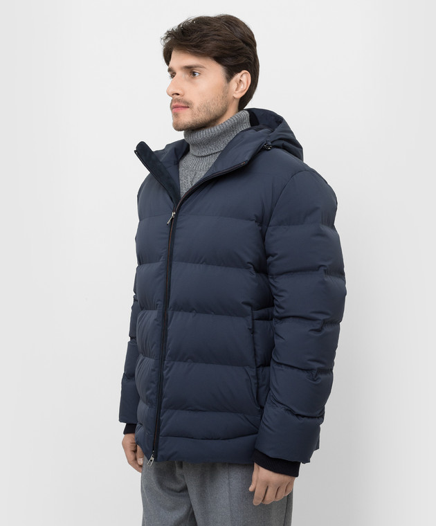 Loro Piana Темно-синяя пуховая куртка FAL3559 изображение 3
