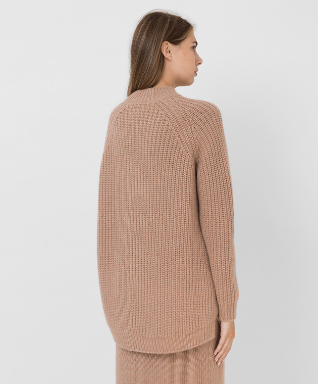 Loro Piana Бежевий светр з кашеміру зі шлейфом FAL6874 зображення 4
