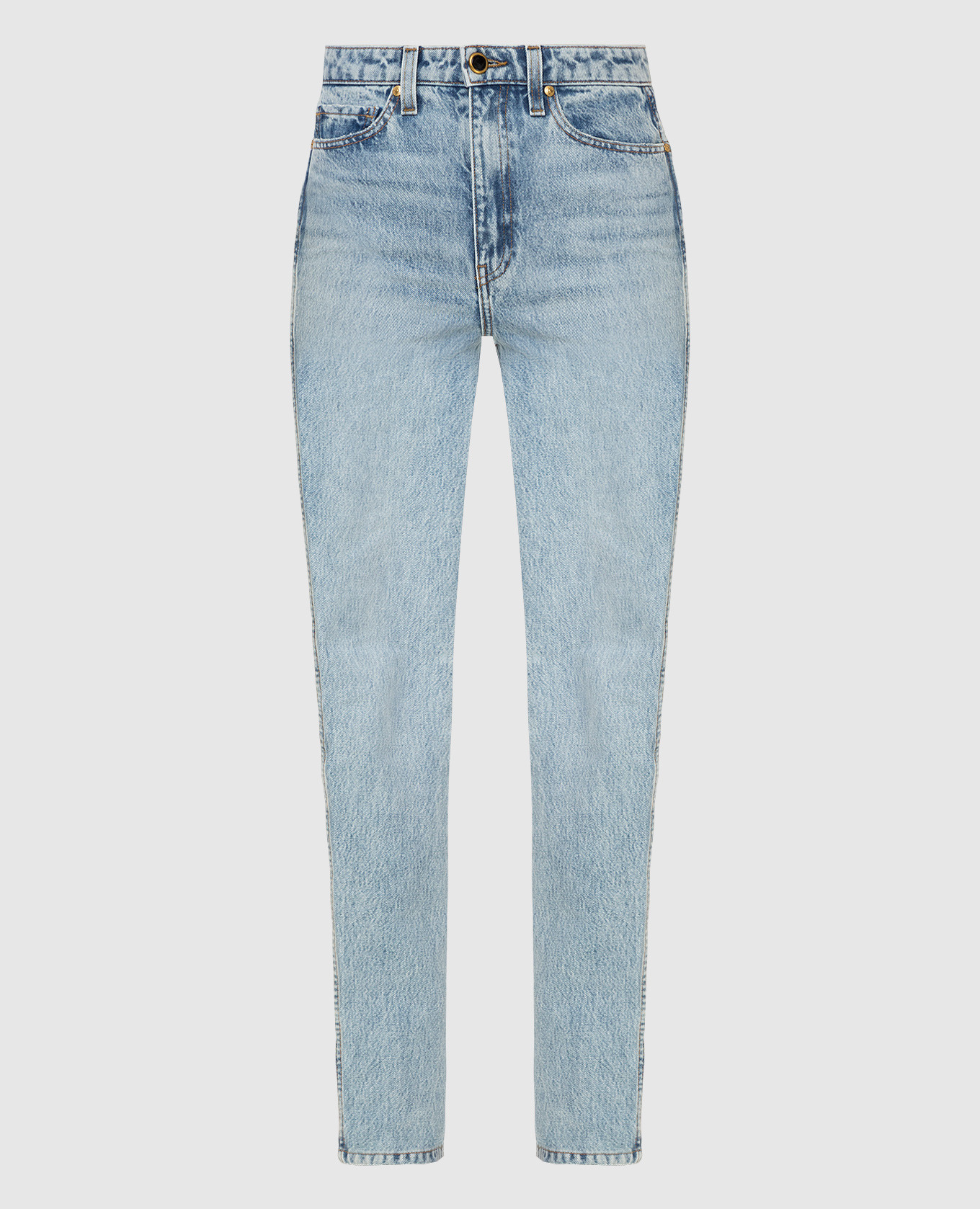 

Голубые джинсы слим Daria Khaite, Голубой, Джинсы