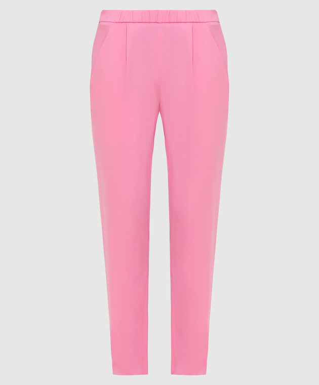 Vionnet Рожеві брюки з шовку PAVAP15001T1129