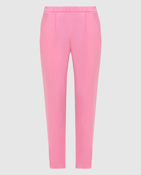 Vionnet Рожеві брюки з шовку PAVAP15001T1129
