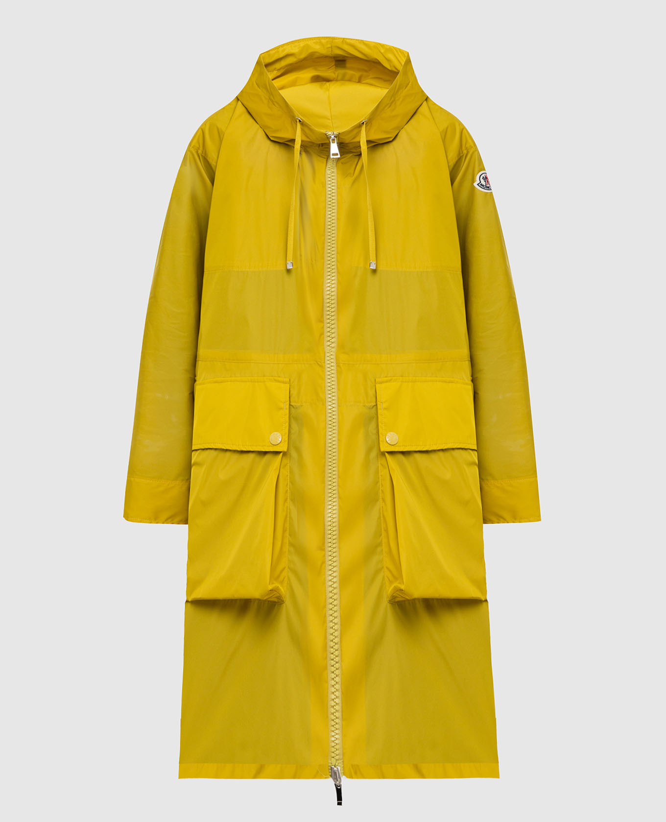 

Плащ oversize с накладными карманами Moncler, Горчичный, Плащи