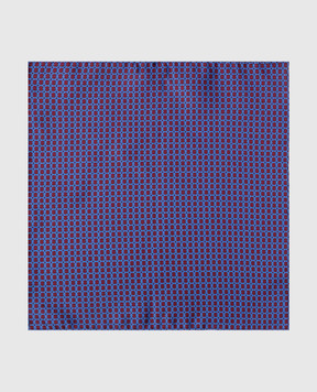 Stefano Ricci Детский синий шелковый платок-паше в узор YFZ2537030