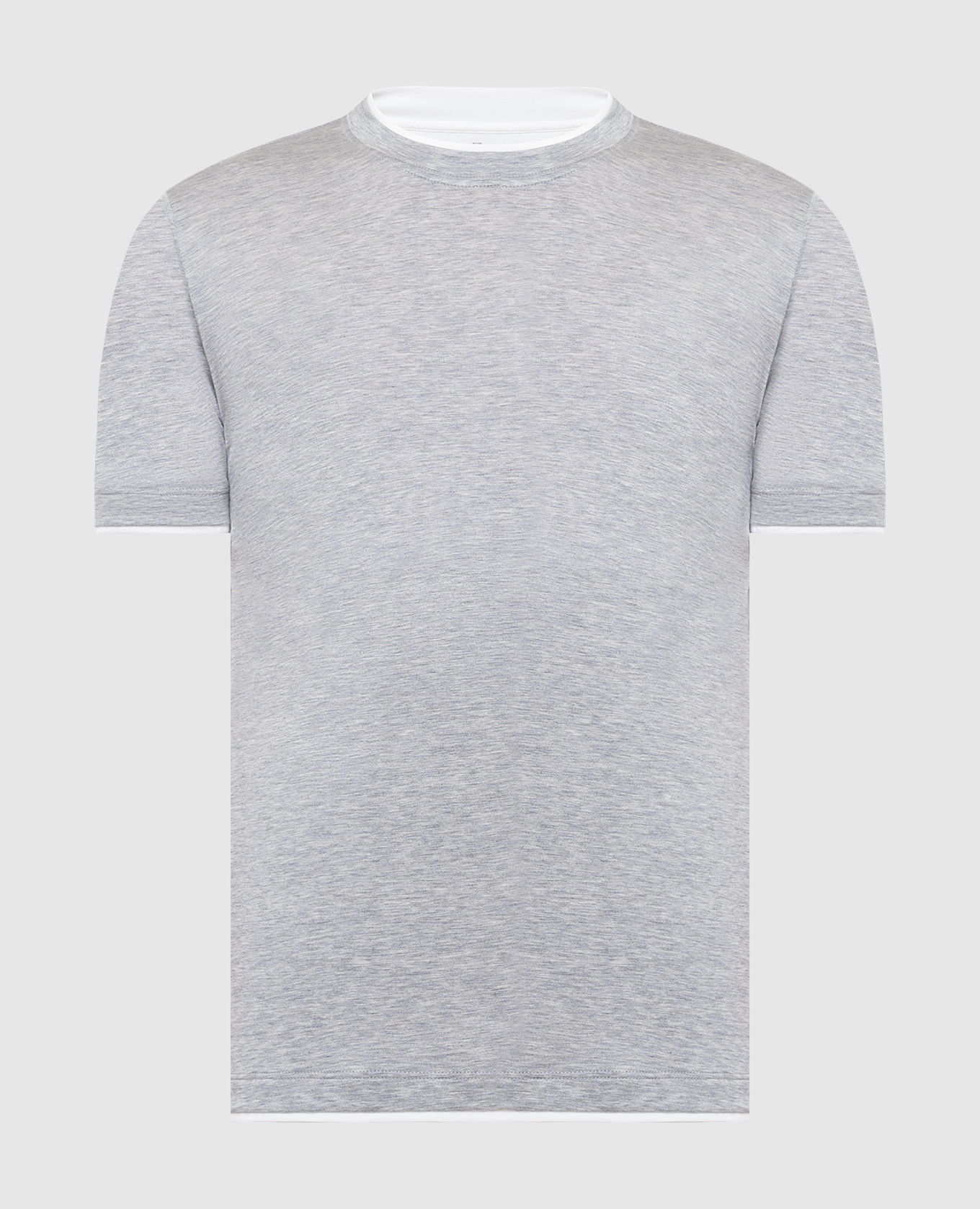Gray T-shirt with short sleeves