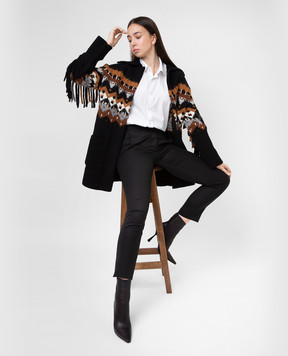 Ermanno Scervino Кардиган с узором и бахромой D395D704KLC