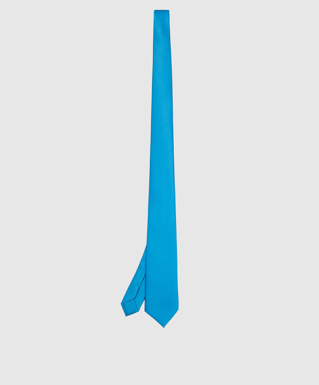 Stefano Ricci Дитячий шовковий блакитний галстук YCHUUNIR зображення 2