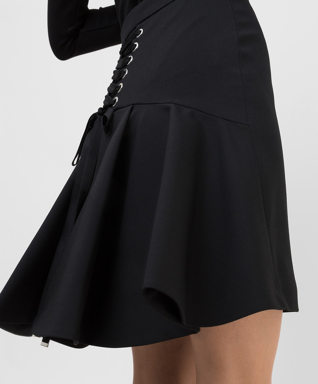 Alexander McQueen Wool skirt with corset belt 675725QJACA image 5