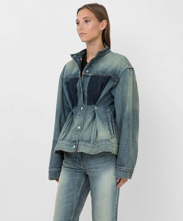Givenchy Джинсовий куртка з ефектом потертості BW00CG50MY зображення 3