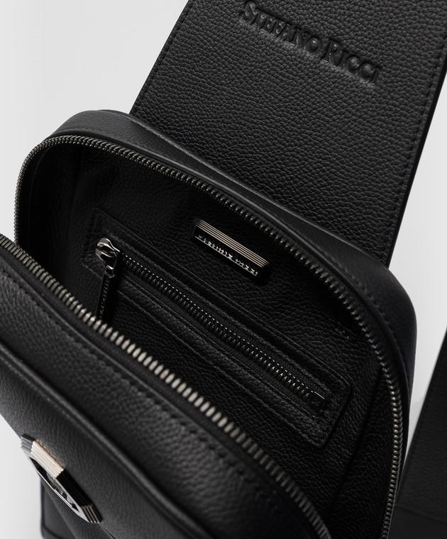 Stefano Ricci Кожаная сумка-слинг с эмблемой ND182UMR изображение 4