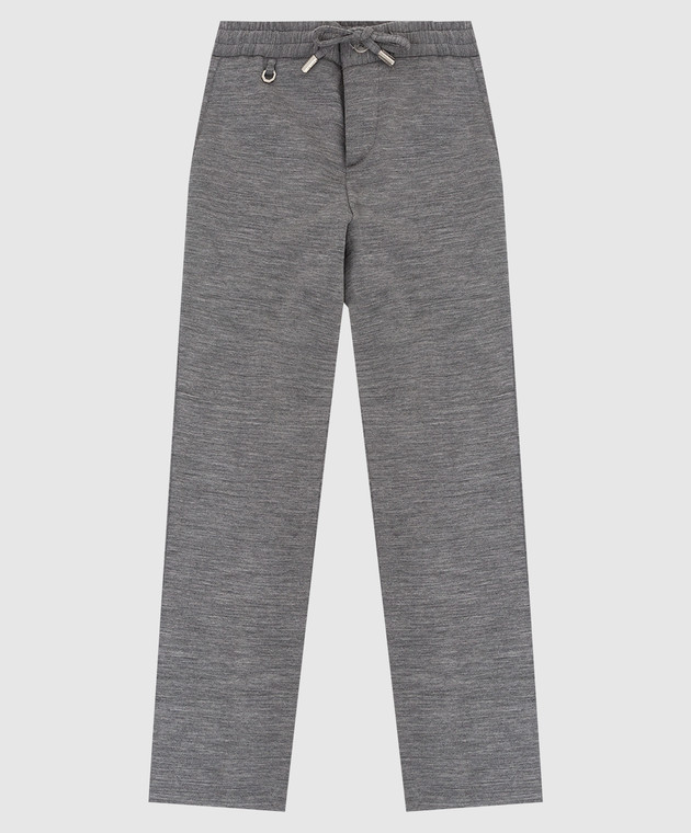 Stefano Ricci Children's gray wool trousers Y1T90ASP03W0001D