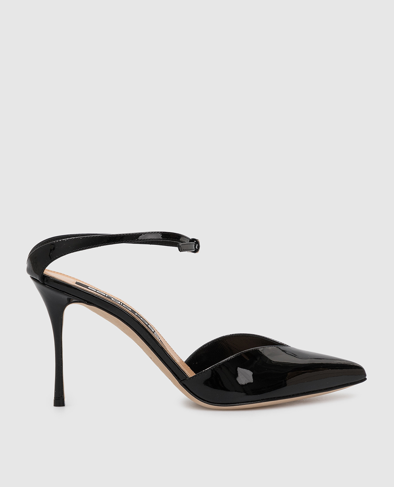 

Черные кожаные слингбэки Godiva, Черный, Босоножки