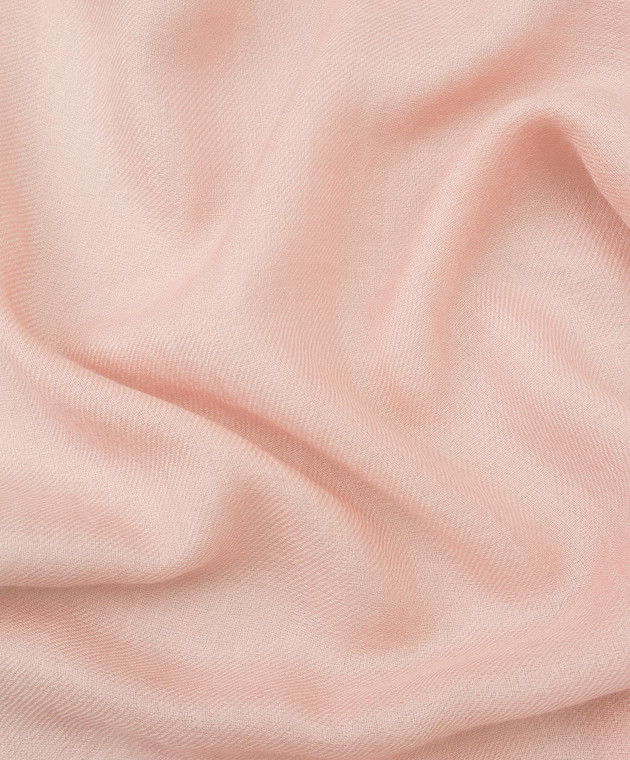 Loro Piana Рожевий шарф з кашеміру і шовку F3FAI0704 зображення 3