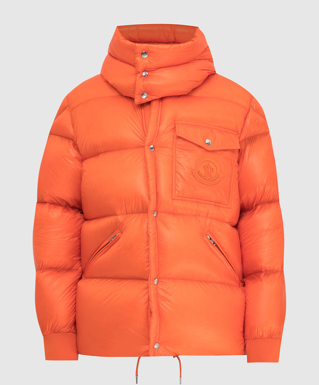 Moncler Оранжевая пуховая куртка Lamentin 1A00161539WF