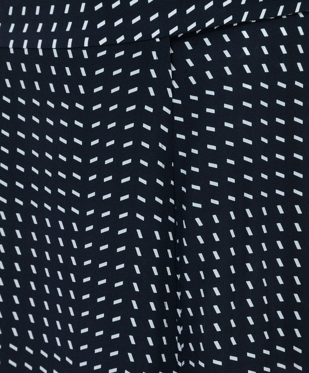 Loro Piana Темно-синяя юбка из шелка FAL0756 изображение 5