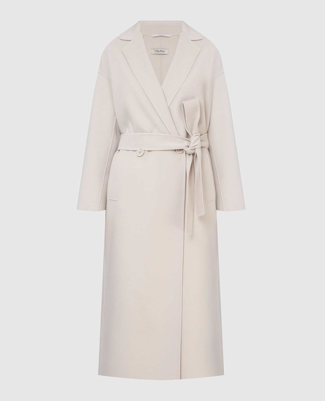

Двубортное пальто Delfina из шерсти Max Mara, Светло-бежевый, Пальто