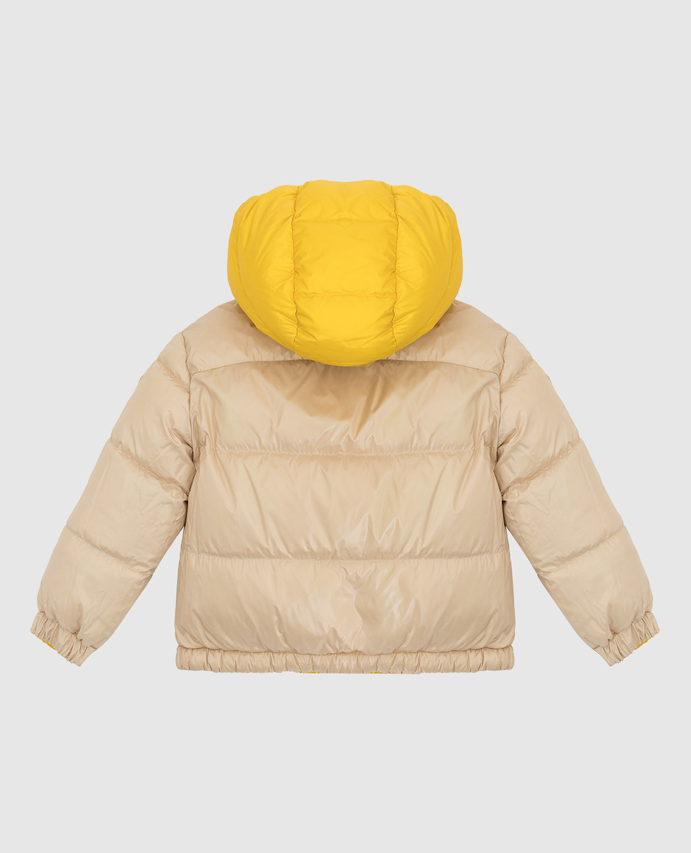 Moncler ENFANT Детская двусторонняя пуховая куртка 1A54E105304856 изображение 4