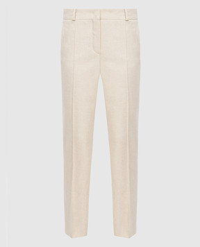Loro Piana Светло-бежевые брюки из кашемира FAI8499