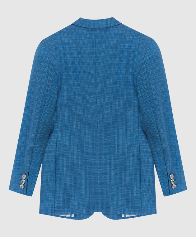 Stefano Ricci Детский светло-синий пиджак из шерсти Y1RF371T01HC3605 изображение 2