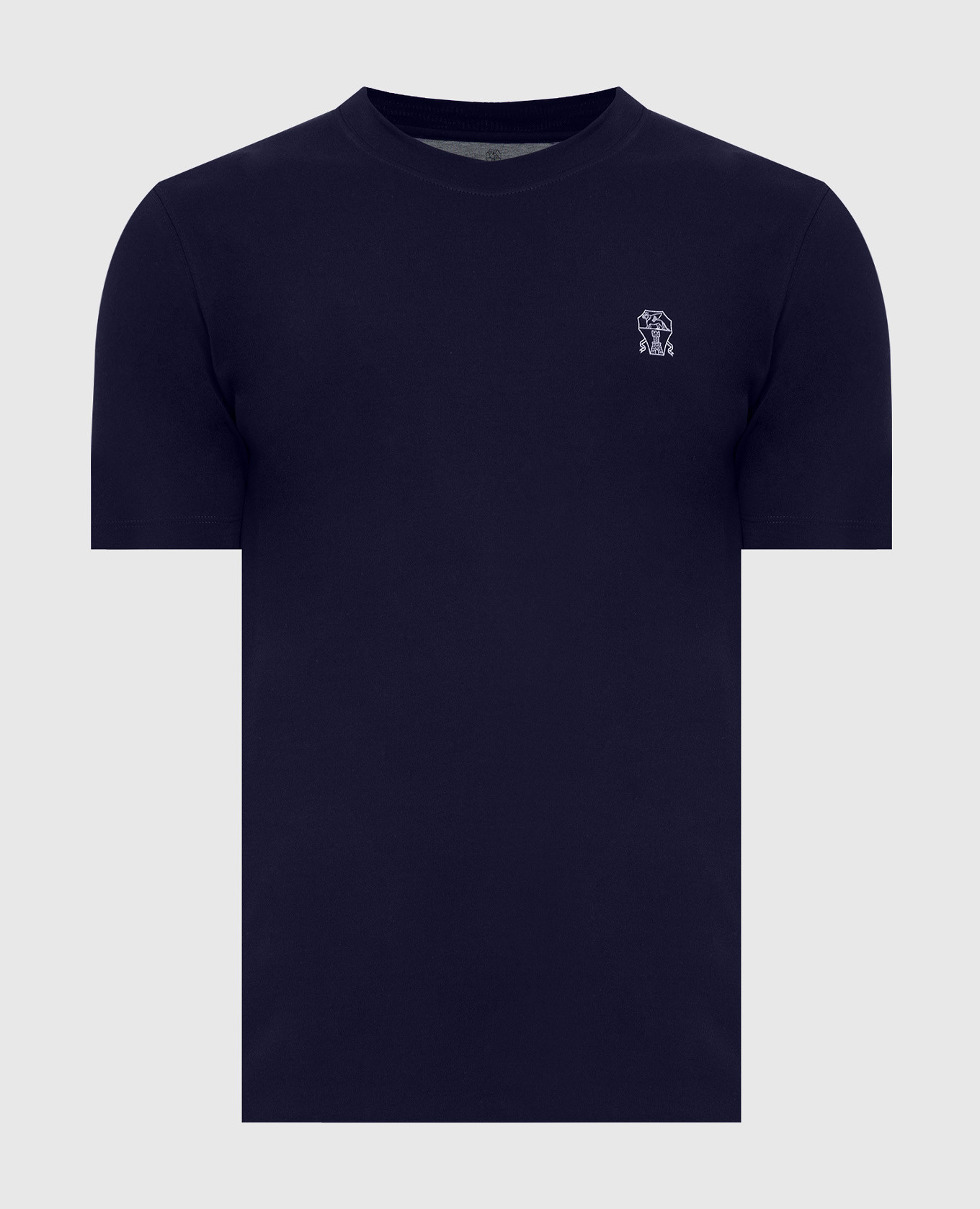 Темно-синяя футболка с эмблемой
