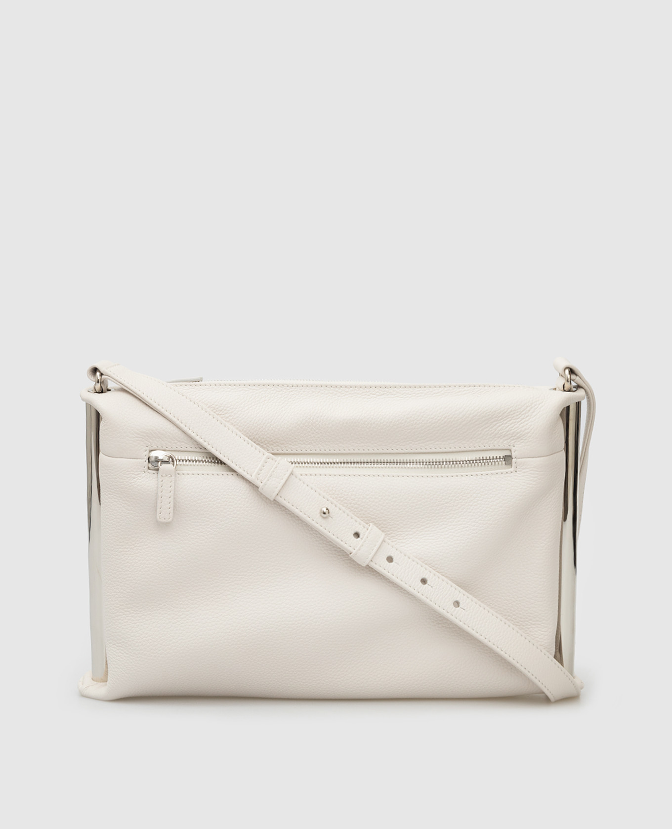 Adele white leather bag