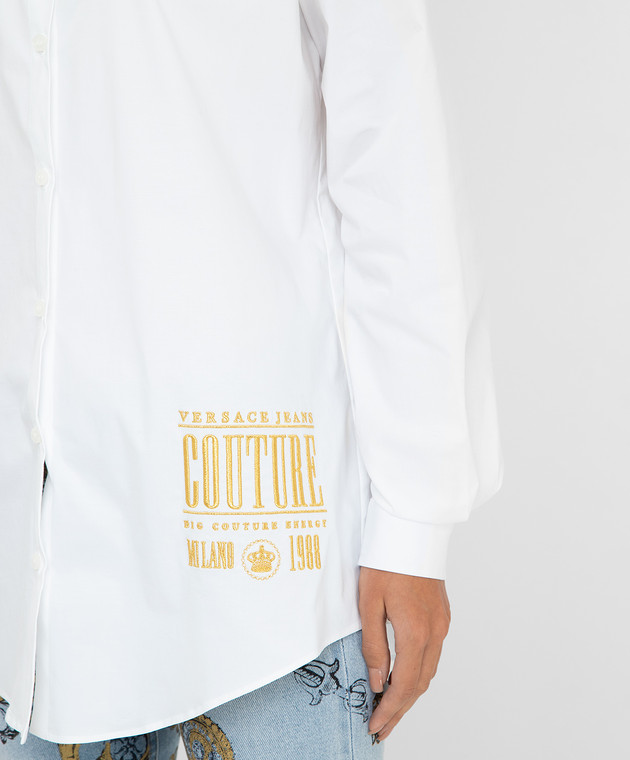 Versace Jeans Couture Рубашка с вышивкой логотипа 71HAL223N0003 изображение 5
