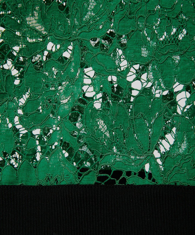 Valentino Зелений світшоти з бавовняного мережива PB3MF03H3C6 зображення 6