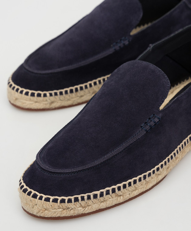 Loro Piana Сині замшеві еспадрільі "Seaside Walk" FAG1670 зображення 5