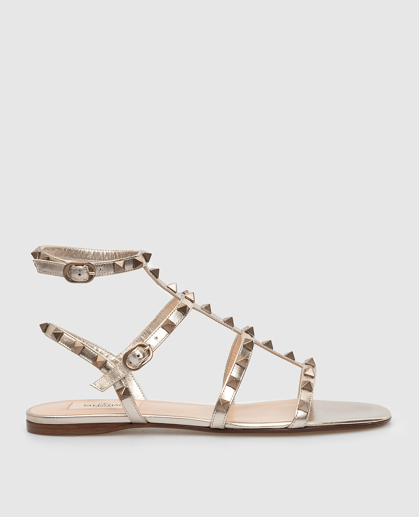 

Кожаные сандалии "Rockstud" Valentino, Золотистый, Сандалии