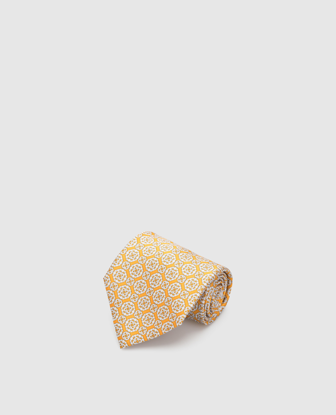 Набор из галстука и нагрудного платка из шелка с узором