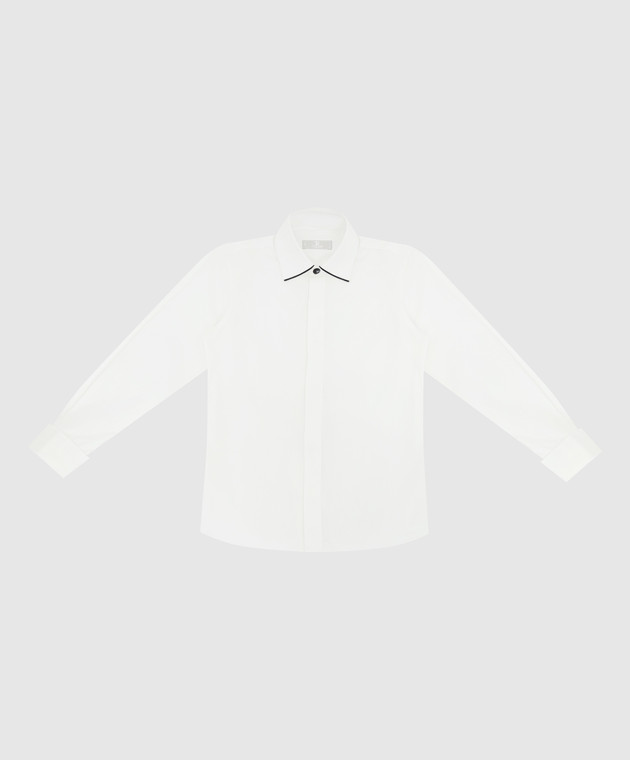Stefano Ricci Children's white shirt YC004863M1450