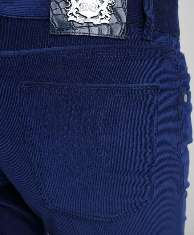 Castello d'Oro Синие вельветовые брюки 10645 изображение 5
