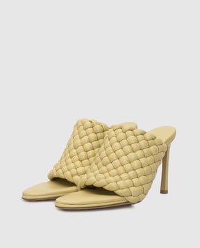 Bottega Veneta Кожаные плетеные мюли 621340VBTG0