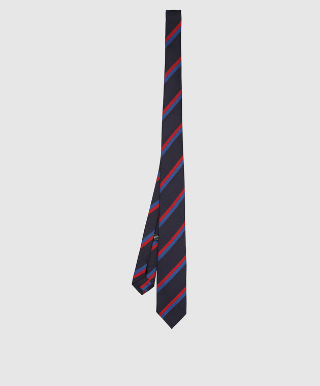 Stefano Ricci Детский шелковый галстук в контрастную полоску YCH30103 изображение 2