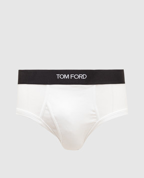 Tom Ford Белые трусы с логотипом T4LC11040