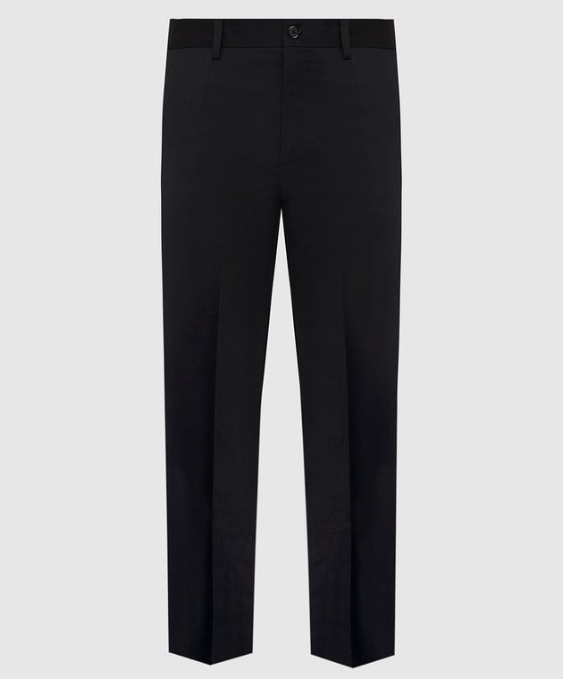 Dolce&Gabbana Черные брюки из шерсти GY6IETFUBFA