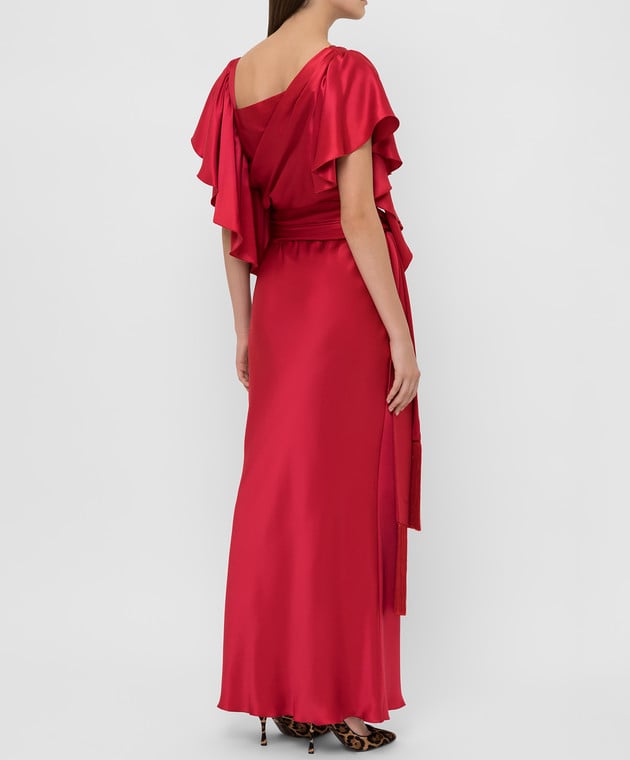 Dolce&Gabbana Червона сукня з шовку F6C8LTFU1NU зображення 4
