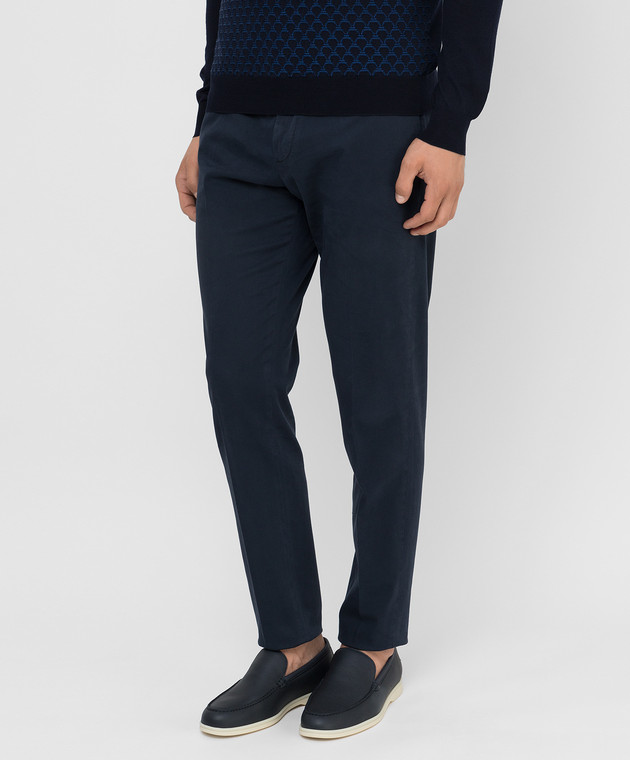 Peserico Navy blue trousers R54507T602479 image 3
