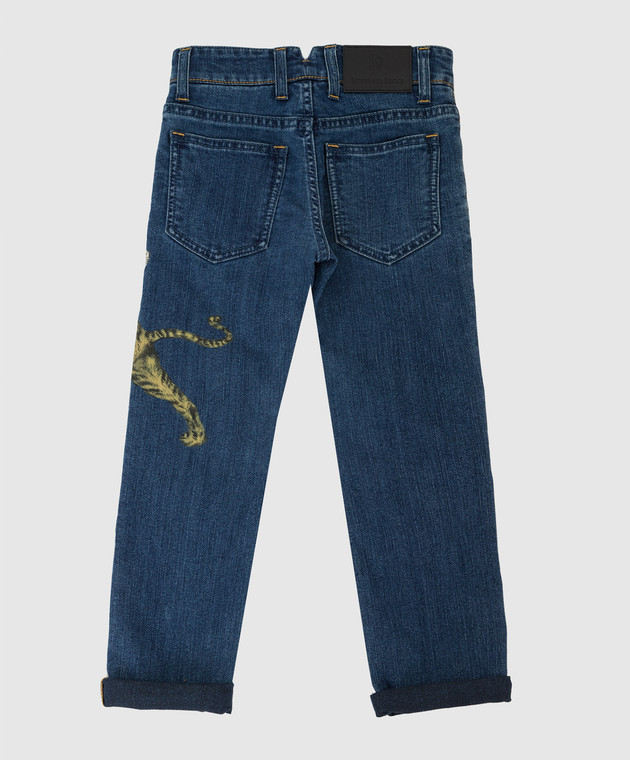 Stefano Ricci Детские джинсы с принтом YFT9402060B26BL изображение 2