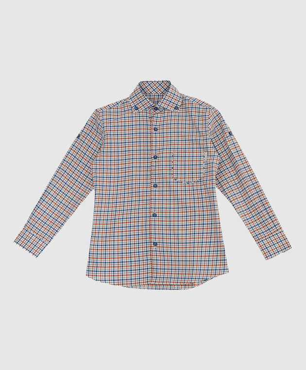 Stefano Ricci Children's checkered shirt YC004117L1826
