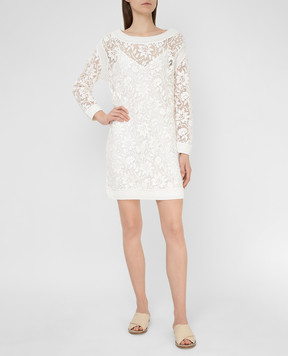 Ermanno Scervino Біле плаття D385Q305CSEZZ