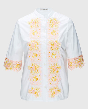 Etro Біла блуза з вишивкою D15180