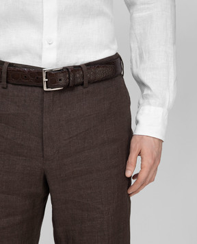 Loro Piana Ремінь зі шкіри крокодила FAI1156